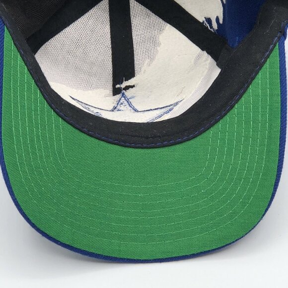 Vintage Dallas Cowboys 90’s Logo Athletics Pro Line Black Splash Snapback Hat - Picture 9 of 12
